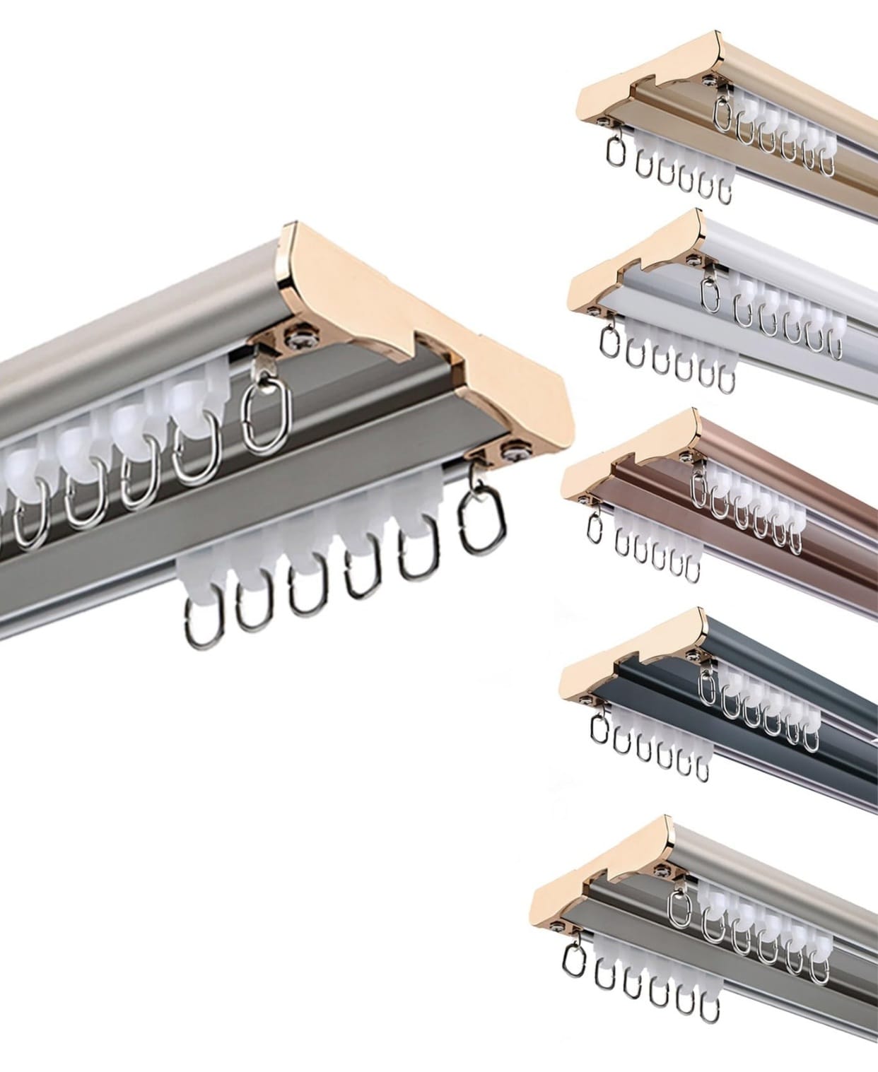 Ceiling-mounted drapery track